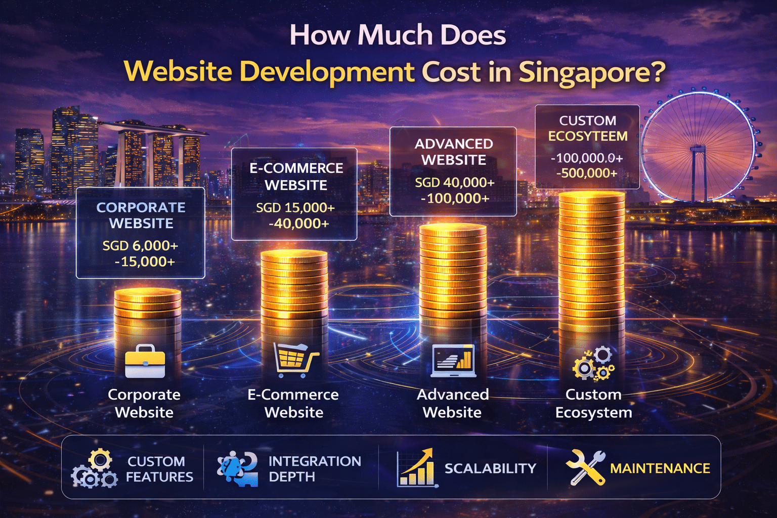 website development cost singapore