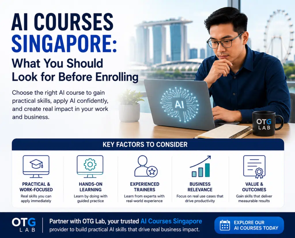 ai courses Singapore what you should look for